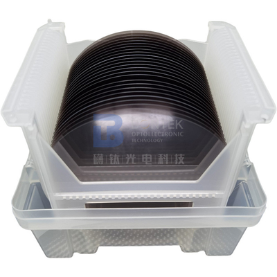 0.5mm黒いPyroelectricの自由なLiNbO3ウエファー8インチの128Yカットの鋸IDTの塗布